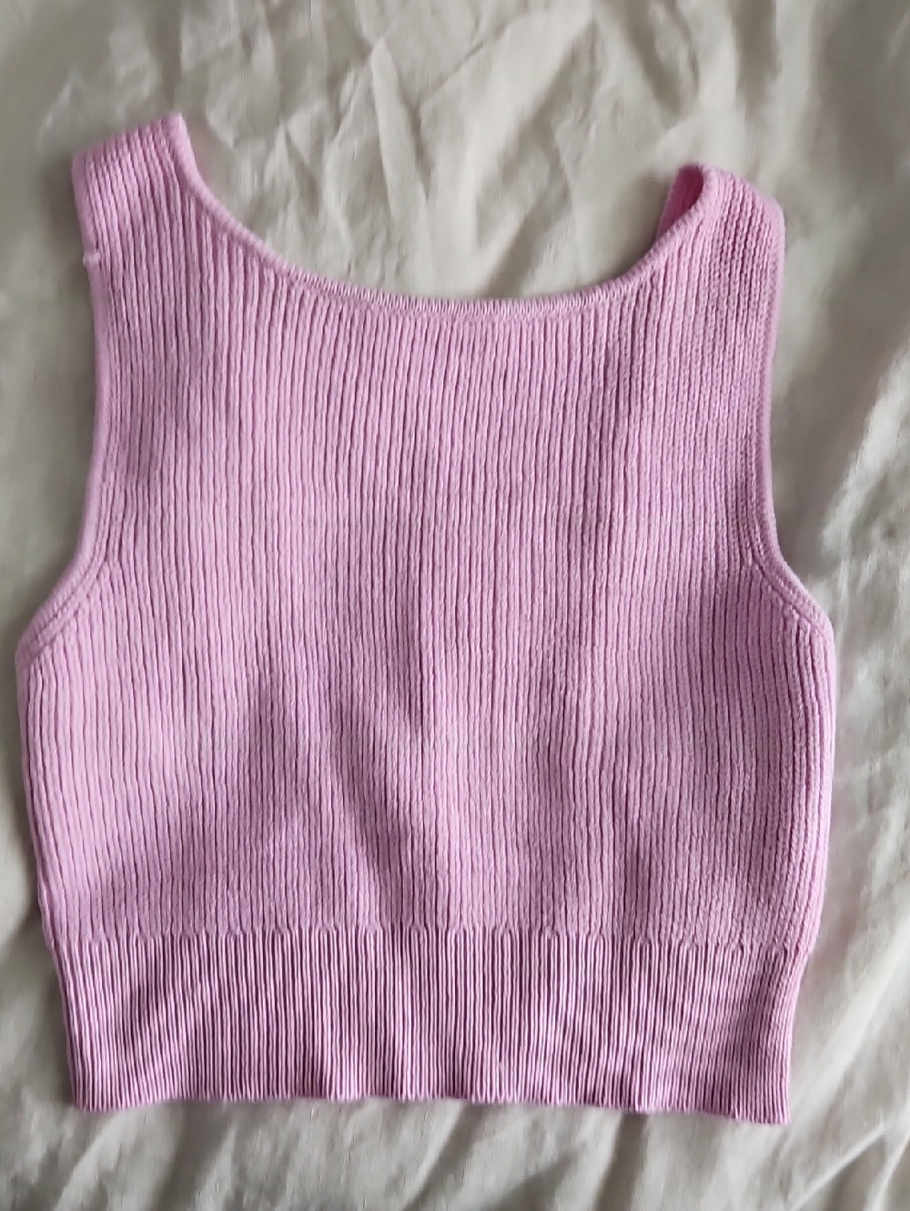 Dynamite Light Pink Ribbed Knit Tank